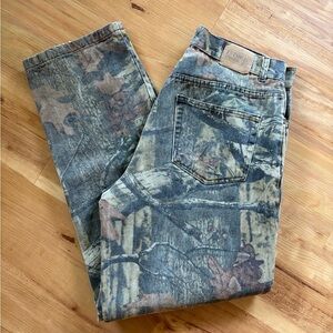 90’s Braided River Camo Jeans